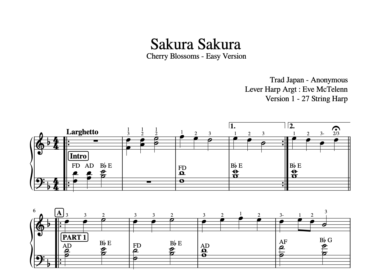 Sakura - Cherry Blossom - Eve McTelenn — McTelenn Harp Center